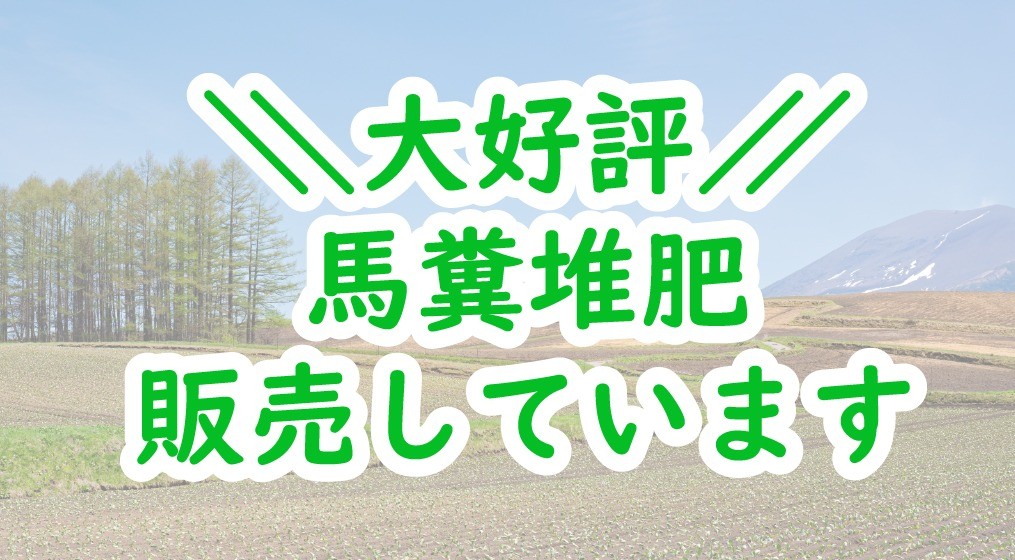 馬糞堆肥販売しています。